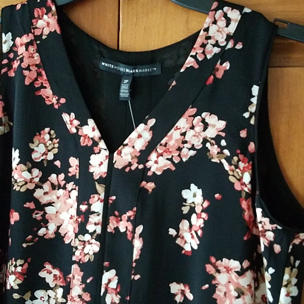 WHBM Sleeveless Blouse Sz 2P - Picture 4 of 6